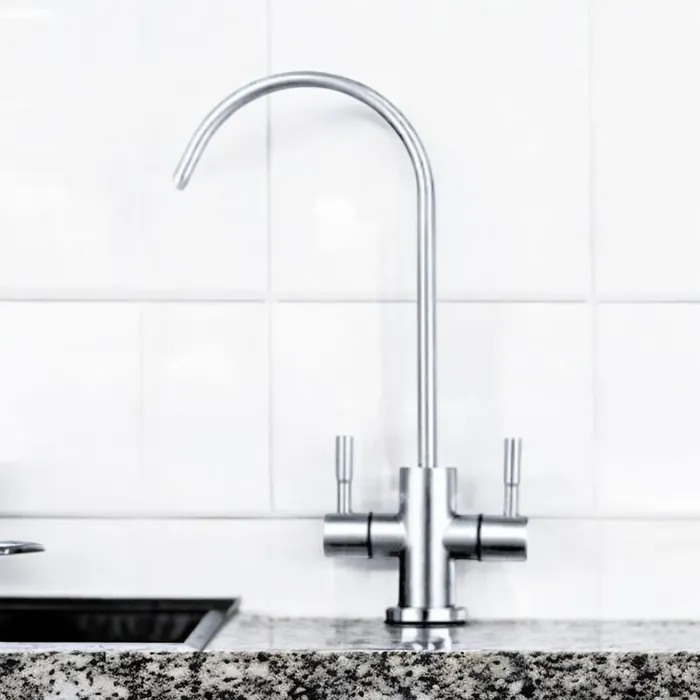 ברז ברבור מיני ניקל כפול