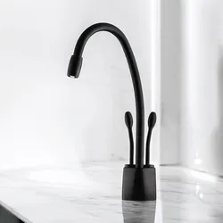 ברז שחור מט לבר תת כיורי חם קר סטיקים